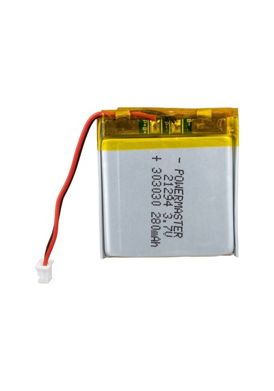 Powermaster 3.7 Volt 280 Mah Lityum Polimer Şarjlı Pil 3x30x30 Mm Akıllı Saat Kulaklık Pili