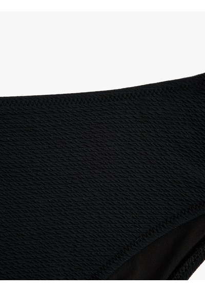 Koton Yüksek Bel Dokulu Bikini Altı Siyah 6sak00013mm
