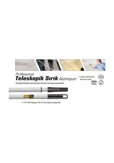 Sgs Profesyonel Teleskopik Sırık Alüminyum (4 Metre)