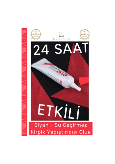 Glue Güçlü Kalıcı Doğal Pratik Uygulama Su Geçirmez Kirpik Yapıştırıcısı Glue Siyah Renk