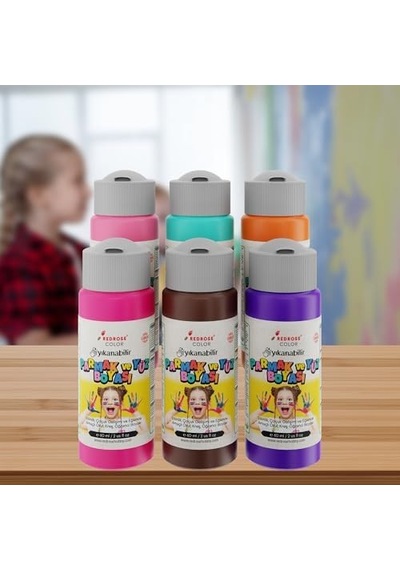 Tamamlayıcı Renkler Parmak Boyası 6'lı Set 6x60 Ml