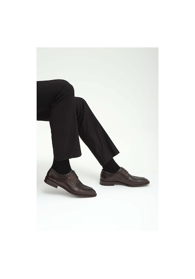 Tamer Tanca Erkek Hakiki Deri Kahverengi Klasik Ayakkabı 183 19504 Erk Ayk Sk22/23 Khv Bfl/khv Ptn