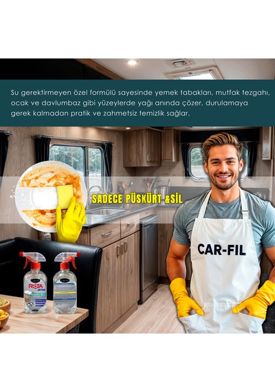 Car-fil Jetpak Susuz Temizlik, Yağ Çözücü Ve Kireç Önleyici