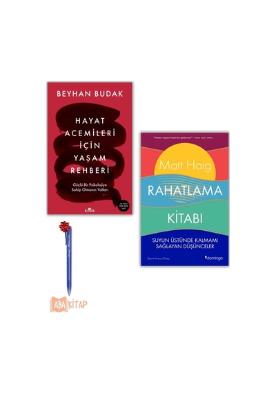1. Hayat Acemileri Için Yaşam Rehberi, Beyhan Budak 2. Rahatlama Kitabı, Matt Haig, Kalem