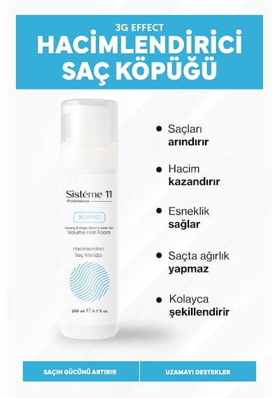 Sisteme 11 Hacimlendirici Köpük 200 Ml