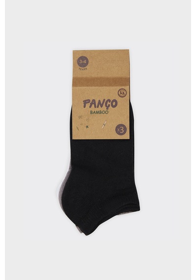 Panço Unisex Çocuk Basic Patik Çorap Set Renkli