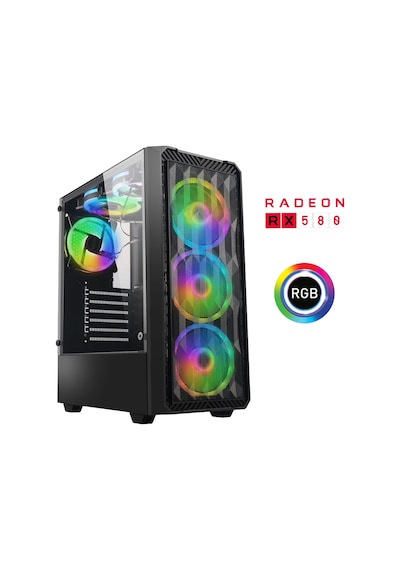 Xaser XSR791 i7-4770 16 GB 512 GB M.2 NVMe SSD 8 GB RX580 Free Dos Masaüstü Oyuncu Bilgisayarı