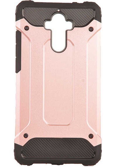 Noktaks - Huawei Mate 9 Uyumlu - Kılıf Çift Katman Koruyucu Crash Military Tank Kılıf - Rose Gold Rose Gold