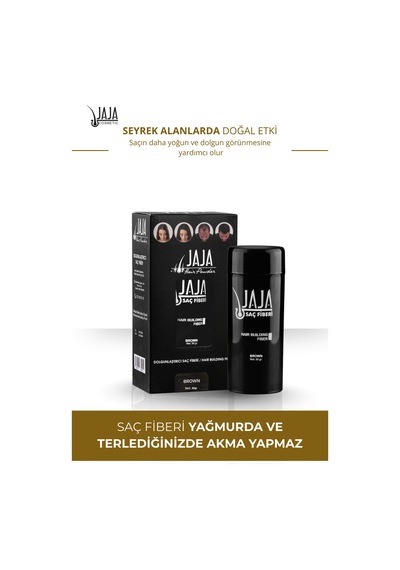Kahve Brown Saç Fiberi Topik 50 Gr & Doğal Görünüm Desteği