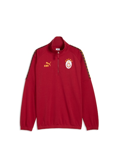Puma Galatasaray Kıng Erkek Fermuarlı Geniş Kesim Sweatshırt 787645 01 Kırmızı