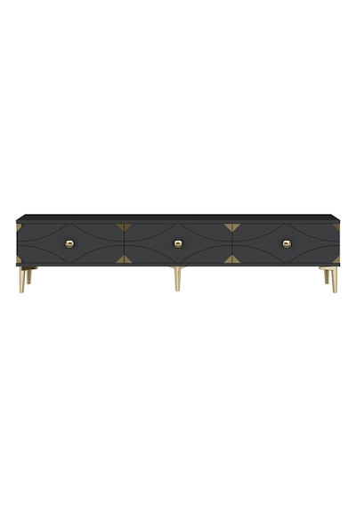 Tsa1897ag Alfa Tv Sehpası Antrasit-gold 180cm