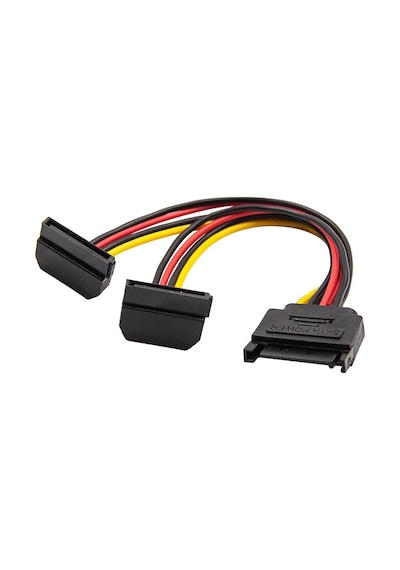 Sata 15 Pin Dişi Erkek 2 Port Çoklayıcı 4683A Y Kablosu Dirsek 90 Sata 15 Pin Dişi Erkek 2 Port Çoklayıcı 4683A Y Kablosu Dirsek 90