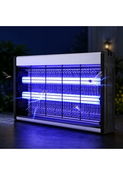 Hlt404220 Uv Işıklı Elektrikli Sinek Öldürücü 2x20w Sivrisinek Moskito Haşere Kovucu Cihaz İç Mekan Sessiz Böcek Tuzağı