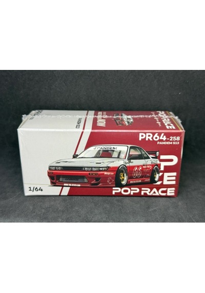 Pop Race Pandem Silvia S13 Moontech Red 258 1/64