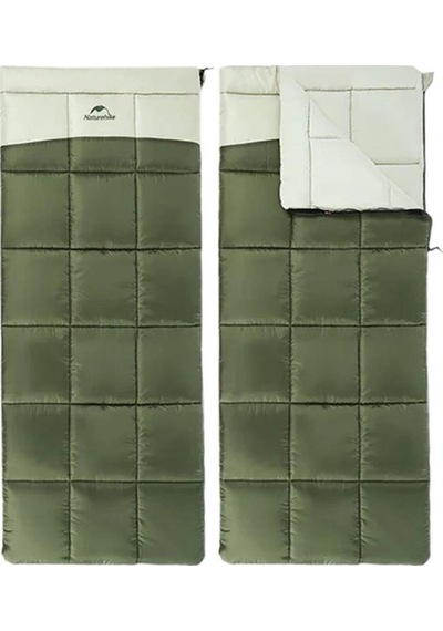 Naturehike Lt250 Zarf Tarzı Pamuklu Uyku Tulumu Yeşil Sol 001