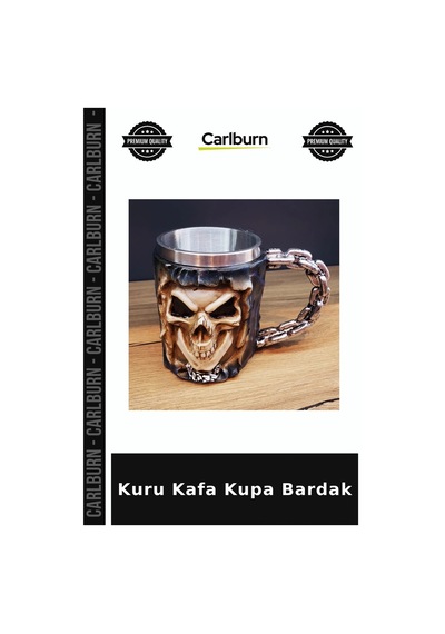 Kuru Kafa Kupa Bardak Masa Süsü Su Bardağı Korkunç Temalı Çok Renkli