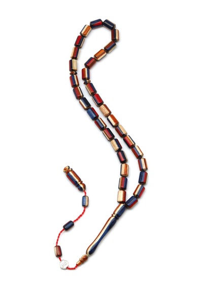 Usta İşçilikli Kafur Ağacı Tesbih 6 X 10 Mm Kapsül Kesim - T-1769