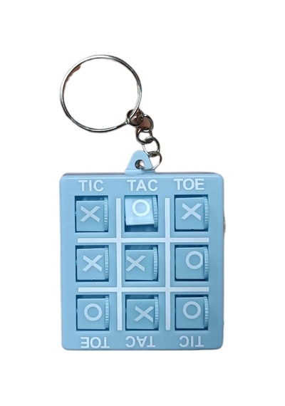 Xox Oyunu Anahtarlık 1 Adet Tic Tac Toe Zeka Ve Stres Oyuncağı Çanta Süsü