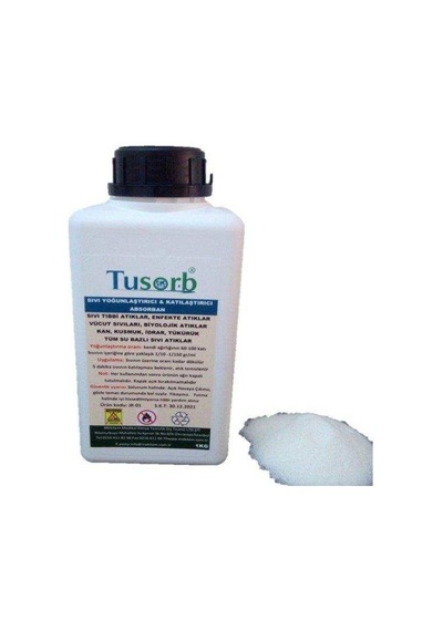 Sıvı Atık Yoğunlaştırıcı Ve Jelleştirici Absorban 1 Kg Plastik Şi Tdrtr