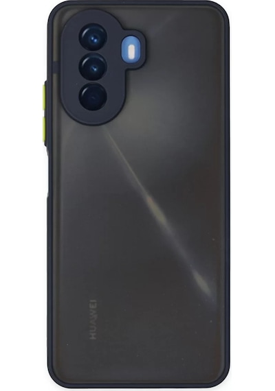 Newface Huawei Nova Y70 Kılıf Montreal Silikon Kapak - Lacivert