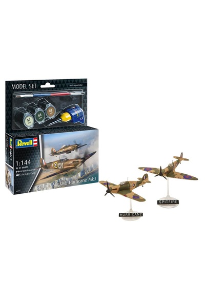 Revell Model Set Uçak Spitfire Mk.ıa Hurricane Mk.ı 63771