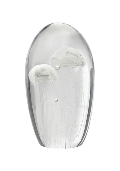 Porland Deniz Anası Gri Cam Biblo 9x16 Cm