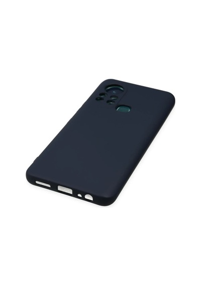 İnfinix Hot 11s Kılıf Nano İçi Kadife Silikon - Lacivert 0.2M-Çok Renkli