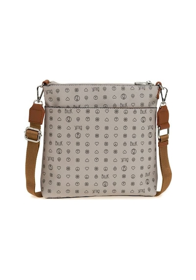 Bilik Deri Monogram Gri/taba Kadın Çapraz Askılı Çanta Mtş 269-mn 001
