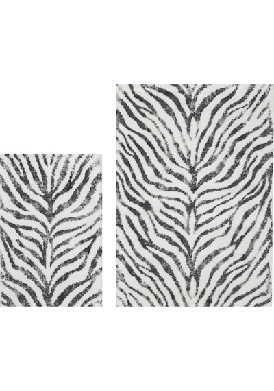 Mudo Home Zebra 2'li Banyo Paspas Seti Çok Renkli