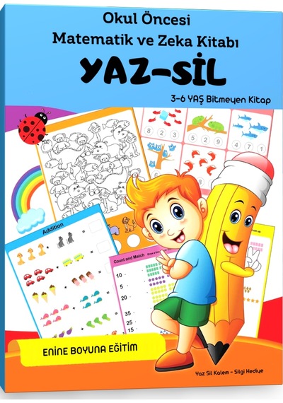 Okul Öncesi Matematik ve Zekâ Yaz-Sil Kitabı
