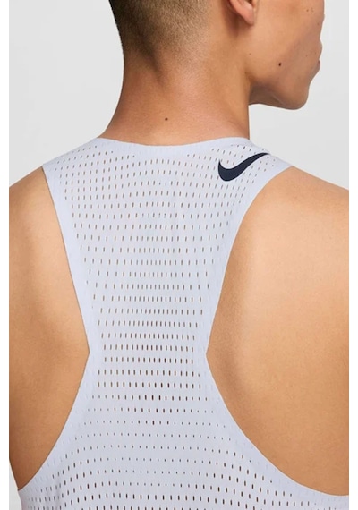 Nike Dri Fit Aeroswift Running Adv Singlet Tank Top Lazer Kesim Koşu Atleti Açık Mavi Açık Mavi