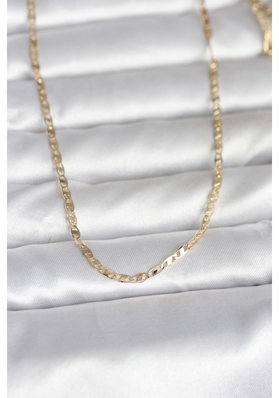 14k Gold Renk Yassı Zincir 60 Cm Kadın Kolye Cm Renkli 20515744