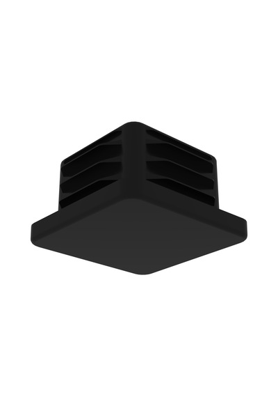 Cateksss 35x35 Mm Profil İçin Kademeli İçe Geçme Profil Tapası, Profil Kapak, Profil Tapa Siyah - 35 Li Paket