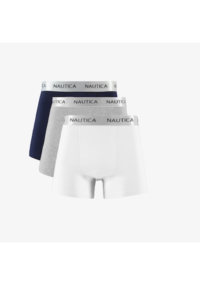 Nautica Nautıca Erkek Renkli 3'Lü Boxer X15312T 0Gh Gri