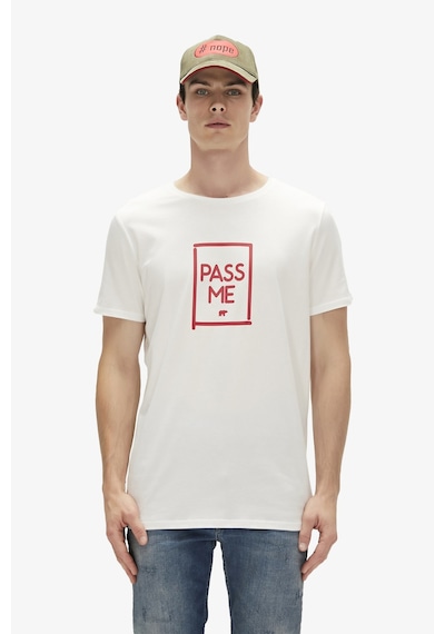 Bad Bear Pass Me Erkek Beyaz Tişört Beyaz