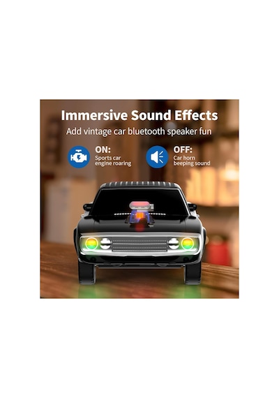 Nostaljik Araba Şeklinde Bluetooth Hoparlör Sd Kart Usb Fm Radyolu Şarjlı Taşınabilir Speaker