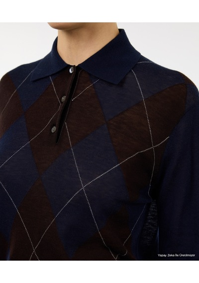 Yargıcı Regular Polo Yaka Uzun Kol Kazak 26kktr2144x 004 Lacivert