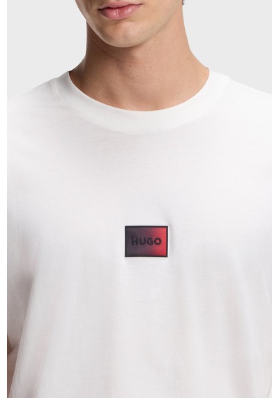 Hugo Erkek T Shirt 50553124 102 Beyaz Beyaz