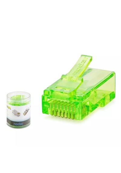 Nodar Nd2401 Cat6 Konnektör Ezrj45 100lü Plastik Kutu Yeşil