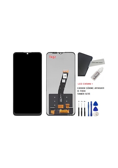 Tcl 20e Uyumlu Lcd Ekran Dokunmatik Servis + B-7000 + Tamir Seti