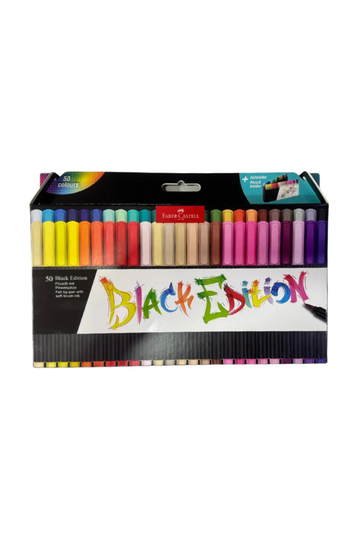 Black Edition Keçeli Kalem Fırça Uç 50'li