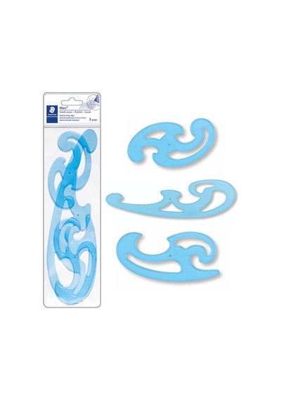 Staedtler 571 40 Wp Mars Burmester Eğri Cetveller Kutuda 3 Parça, Diğer