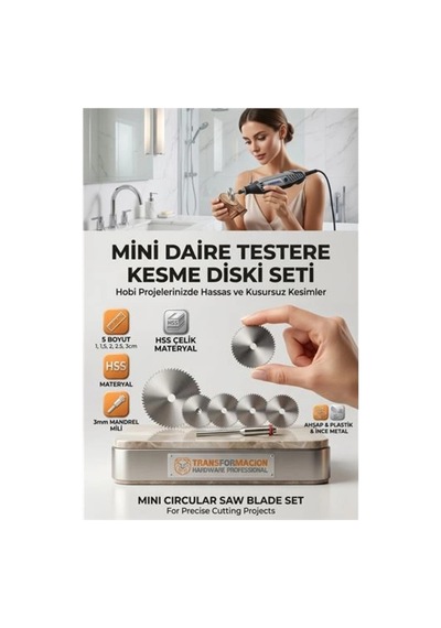 Hobi Makine Uyumlu Hss Mini Testere Disk Seti 6 Parça - Ahşap Metal Kesici Gravür Ucu 723176 Mybest-