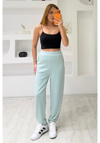 Fiolin Soft Touch Modal Kumaş Balon Pantolon Mint