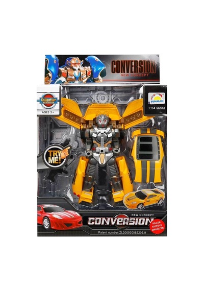 1:24 Sesli Ve Işıklı Dönüşebilen Robot 22 Cm