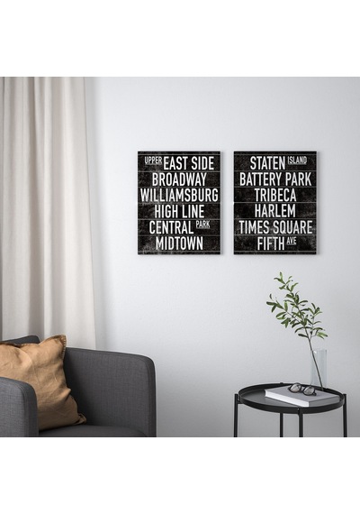 Ikea Pjätteryd Resim 40x50 Cm 2'li Çok Renkli