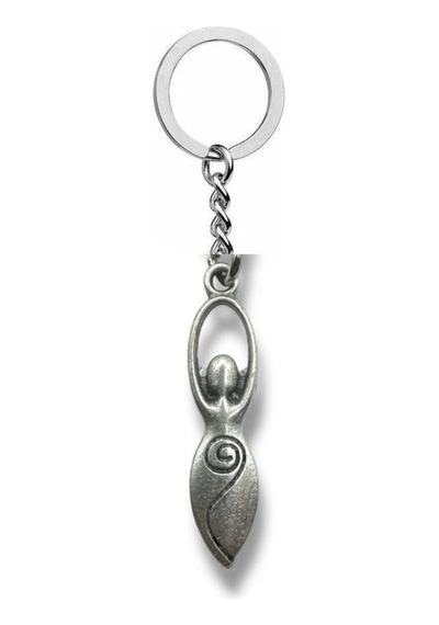 Spiral Doğurganlık Tanrıça Figürlü Unisex Kolye 60 Cm Zincirli Spiritüel Tasarım