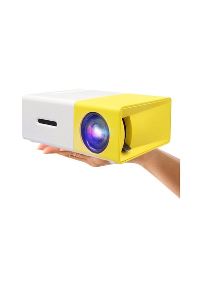Taşınabilir Mini Led Projeksiyon Cihazı Ev Sinema Sistemi, Çoklu Bağlantı Hdmı/usb/av Ve Kumandalı Taşınabilir Projektör Siyah - 936870599