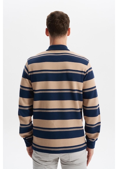 AR-MA Arma Erkek Ribanalı Regular Fit Çizgili Polo Yaka Sweatshirt %95 Pamuk %5 Elastane Ringel Pike K30554953002 İndigo-i1 AR-MA Arma Erkek Ribanalı Regular Fit Çizgili Polo Yaka Sweatshirt %95 Pamuk %5 Elastane Ringel Pike K30554953002 İndigo-i1