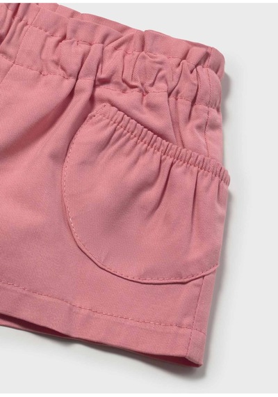 Kız Bebek Cepli Şort 1285 Pembe